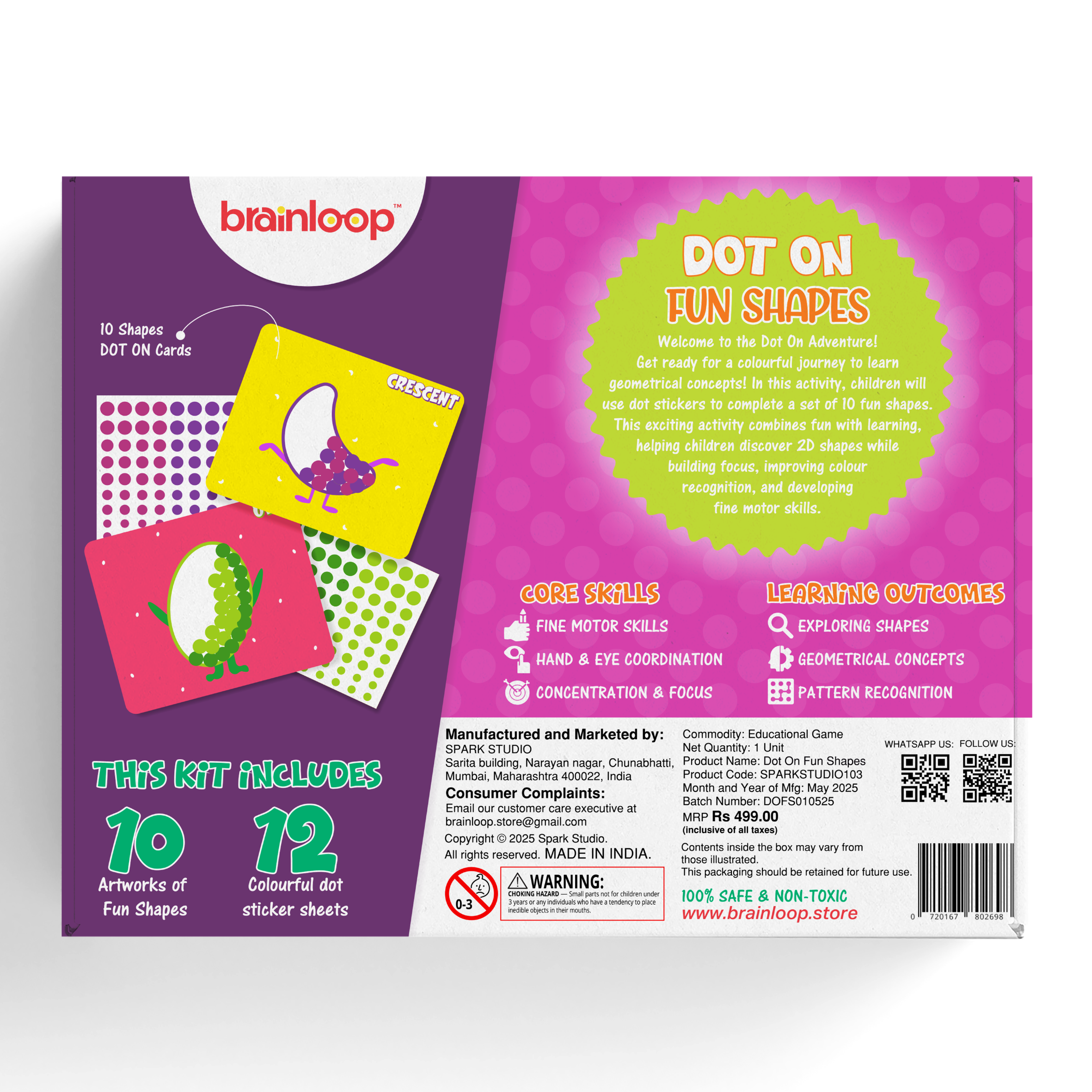 Dot on – Fun Shapes | Mess-free stickers (3-7 years) - Image 7