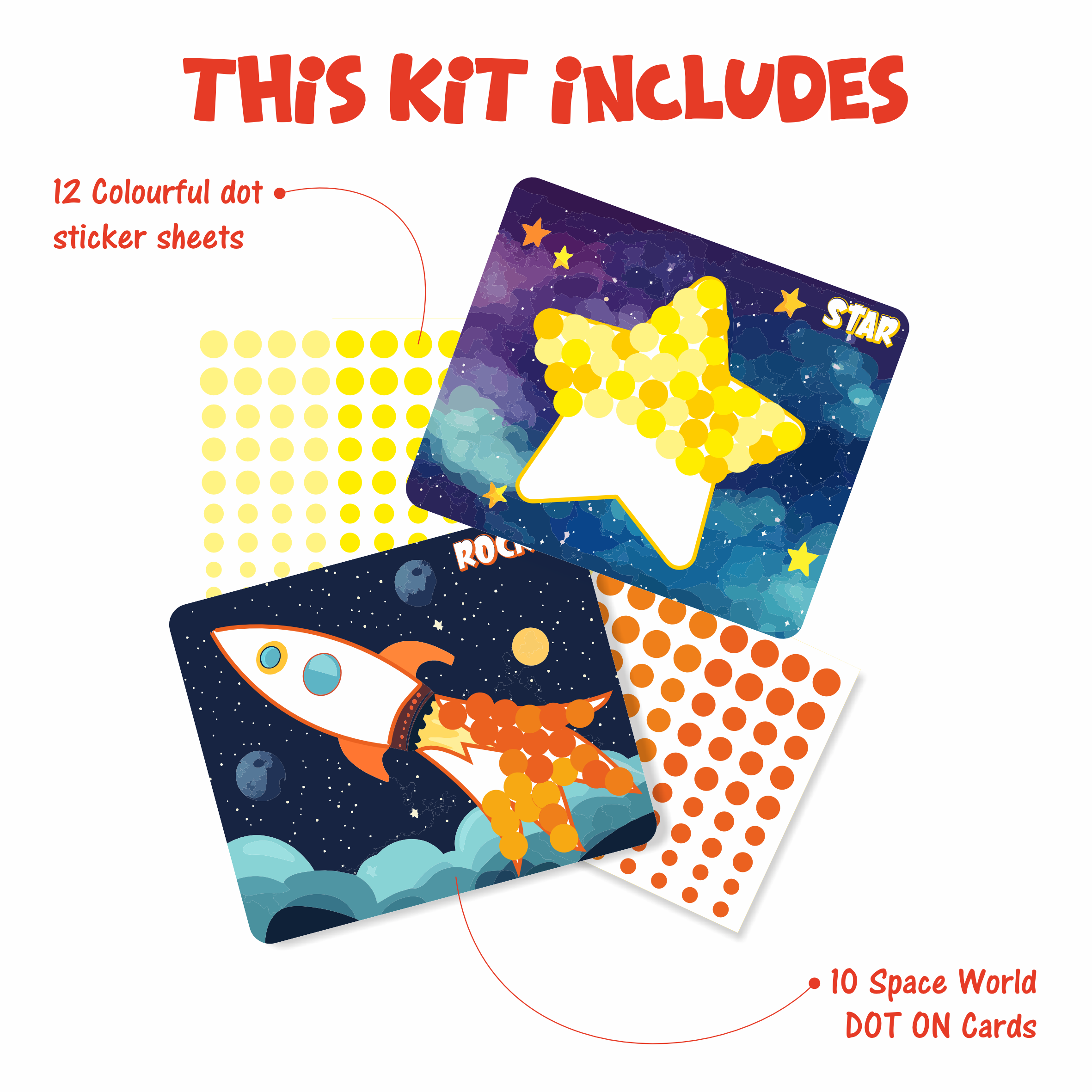Dot on - Space World | Mess-free stickers (3-7 years) - Image 3