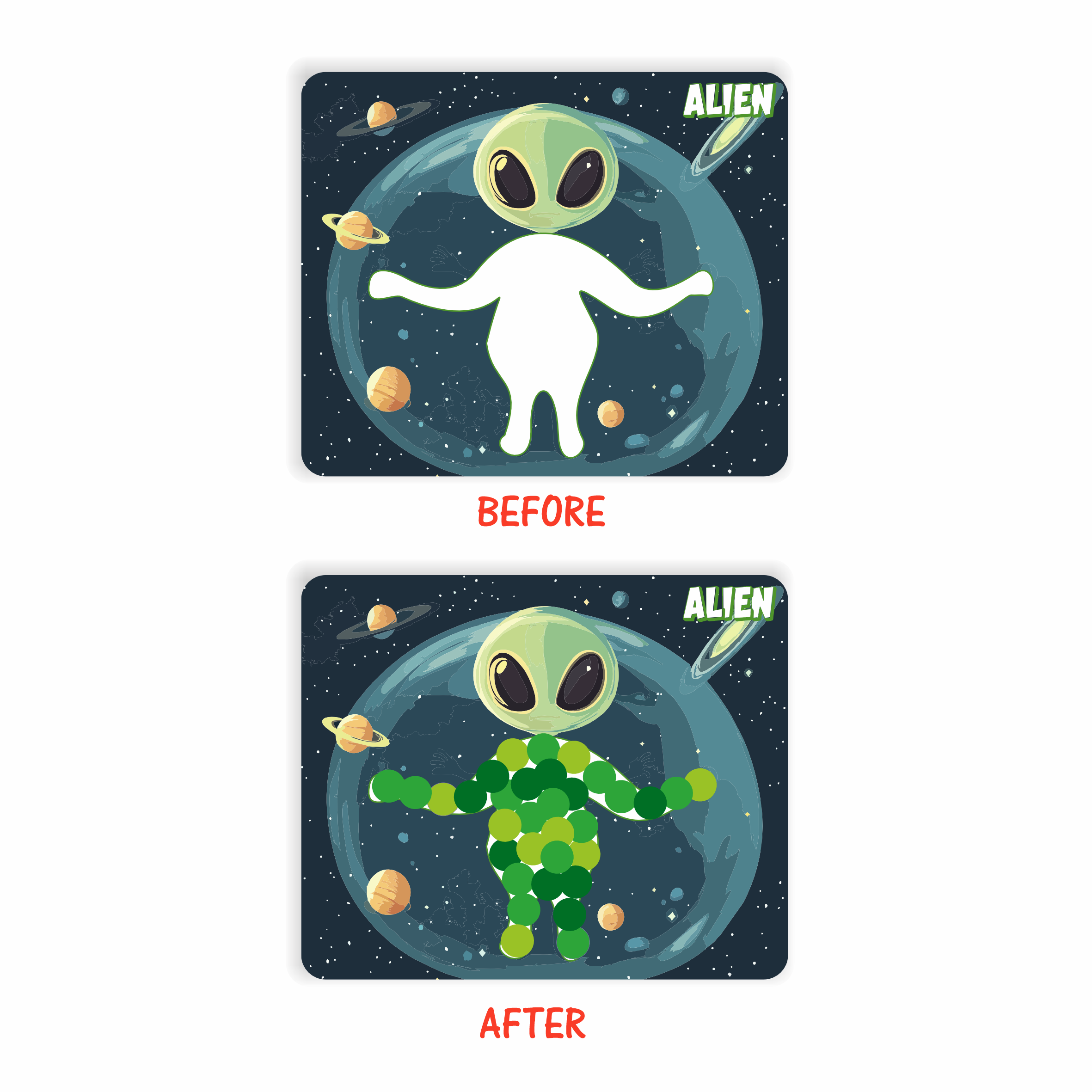 Dot on - Space World | Mess-free stickers (3-7 years) - Image 4