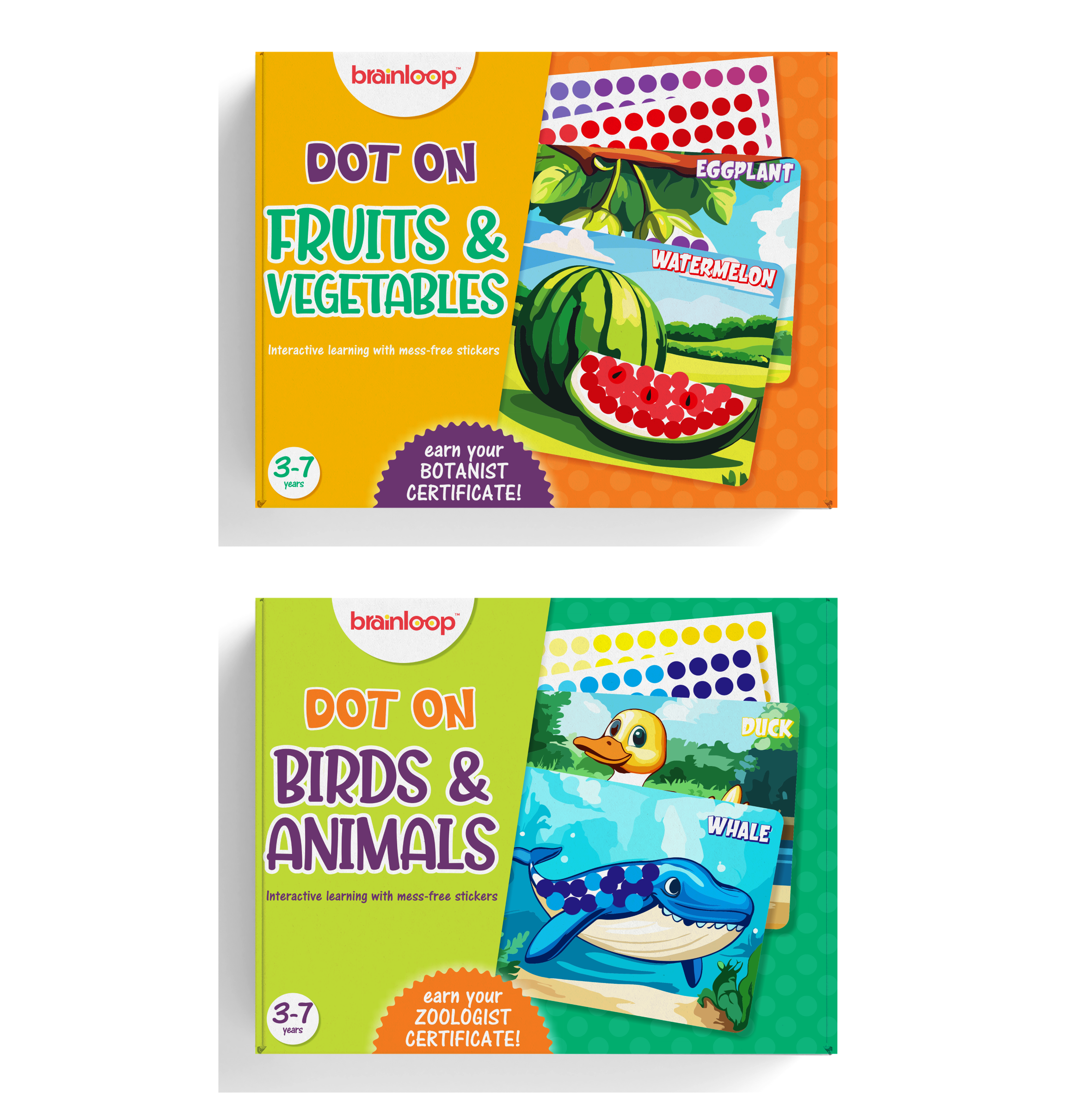 Dot on - Ecosystem Combo | Mess-free stickers (3-7 years)