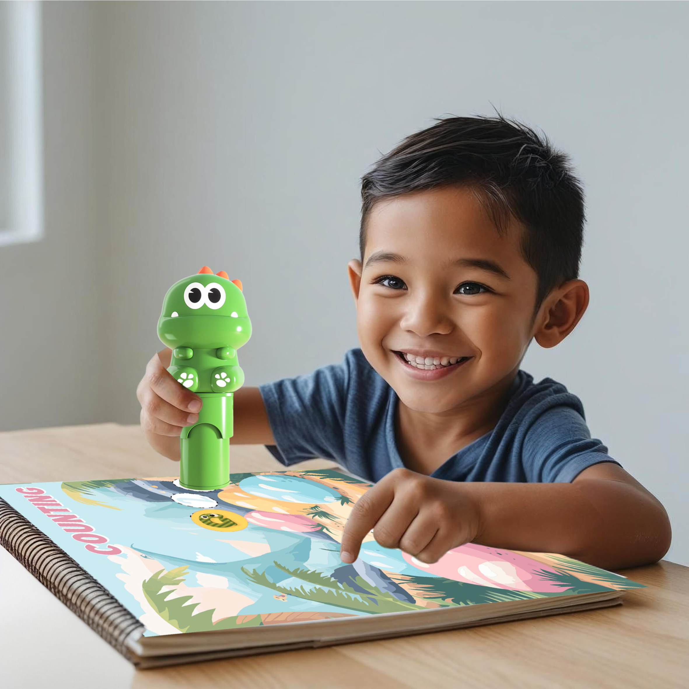 Stamp on – Spiky, the Dino | 3D Dinosaur Stamper, Activity Pad and 100 Stamps (3-7 years) - Image 7